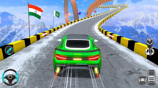 Gameplay screenshot 1 from Ramp Car Games: GT Car Stunts - Strategy game