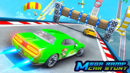 Gameplay screenshot 2 from Ramp Car Games: GT Car Stunts - Strategy game